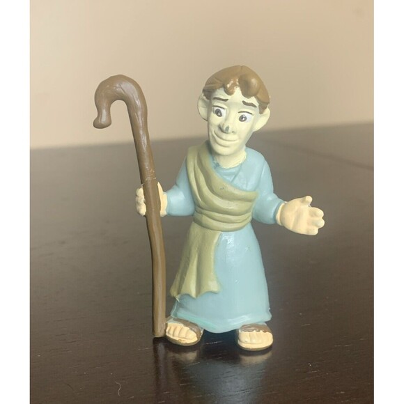 Blue Shepherd Figure For The Nativity Playset Tales Of Glory Manger Bible - Picture 2 of 3